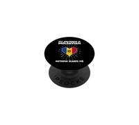 Mi Novia es moldava, Nada me Asusta - Moldavia Heart PopSockets PopGrip Adhesivo