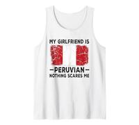 Mi Novia es peruana Nada me Asusta Novio Divertido Camiseta sin Mangas