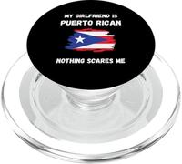 Mi Novia es puertorriqueña Nada me Asusta Puerto Rico PopSockets PopGrip para MagSafe