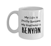 Mi Novio Es Keniano Tazas De Desayuno Con Asa Taza Chic Mug Para Oficina Espresso Bebidas Frías Y Calientes 330Ml