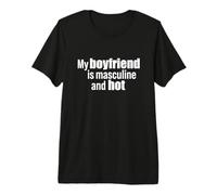 Mi Novio es Masculino y Caliente Camiseta Premium