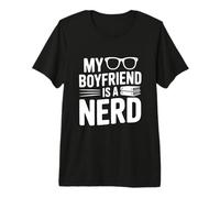 Mi Novio es un Nerd para Parejas G amiseta Premium