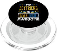 Mi Novio está Bien Asombroso síndrome de Down T21 PopSockets PopGrip para MagSafe