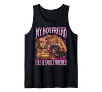 Mi novio tiene un pequeño perro salchicha ofensivo divertido Camiseta sin Mangas