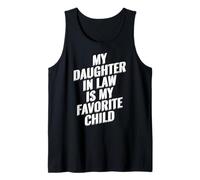 Mi nuera es mi hija favorita Funny Family Retro Camiseta sin Mangas