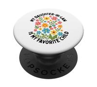 Mi nuera es mi Hija Favorita, mamá, Floral PopSockets PopGrip Adhesivo