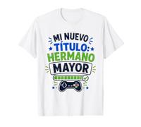 Mi Nuevo Título Hermano Mayor Gamer para Anuncio de Embarazo Camiseta gráfica económica