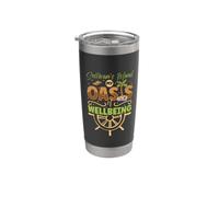 Mi oasis de bienestar Isla de Sullivan Vaso térmico de acero inoxidable de doble pared
