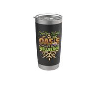 Mi oasis para sentirse bien Isla Catalina Vaso térmico de acero inoxidable de doble pared