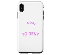 Mi objetivo es negar el tuyo - Equipo femenino de Fútbol/Fútbol Femenino Carcasa para iPhone XS Max