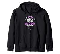Mi objetivo es negar el tuyo - Equipo femenino de Fútbol/Fútbol Femenino Sudadera con Capucha