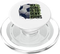 Mi Objetivo es Negar el tuyo Portero de fútbol niños Portero PopSockets PopGrip para MagSafe