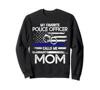 Mi oficial de policía favorito me llama mamá - Support Cop Family Sudadera