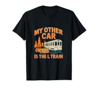 Mi Otro Coche es el Tren L 80s Chicago Retro Camiseta