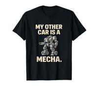 Mi otro coche es un mecha - Retro Robot Sketch Camiseta