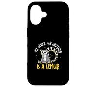 Mi Otro compañero de Laboratorio es una zoología Divertida de lémur para zoólogos Carcasa para iPhone 16