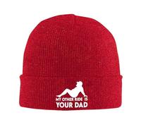 Mi Otro Paseo Es Tu Papá Unisex Gorro De Punto Transpirable Gorro Invierno Grueso Gorros con Vuelta para Pasear Al Perro Al Aire Libre Esquí