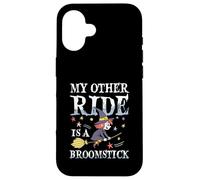 Mi Otro Viaje es una Escoba, Linda Bruja de Halloween Carcasa para iPhone 16