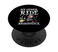 Mi Otro Viaje es una Escoba, Linda Bruja de Halloween PopSockets PopGrip Adhesivo