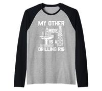 Mi Otro Viaje Es Una Plataforma De Perforación - Campo De Camiseta Manga Raglan