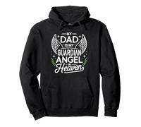 Mi padre es el monumento conmemorativo de mi ángel guardián en el cielo Sudadera con Capucha