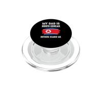 Mi Padre es norcoreano, Corea del Norte, Bandera del Orgullo, raíces patrimoniales PopSockets PopGrip para MagSafe