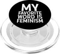 Mi Palabra Favorita es Feminismo Activista Feminista Derechos de la Mujer PopSockets PopGrip para MagSafe