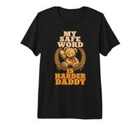 Mi Palabra Segura es más difícil, papá, Oso de Peluche Divertido Camiseta Premium