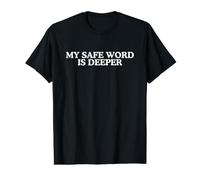 Mi Palabra Segura Es Más Profundo Divertido Humor Adulto Desquiciado Sucio Meme Camiseta gráfica económica