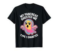 Mi Páncreas Me Ghosted Me Tipo 1 Diabetes Halloween Camiseta