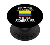 Mi papá es Colombiano Nada me Asusta papá Divertido PopSockets PopGrip Adhesivo