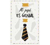 Mi papá es genial: Crucigrama y Sopa de Letras para papá | Día del Padre | Tamaño A5 | 33 páginas