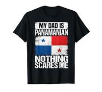 Mi papá es panameño Nada me Asusta Funny Día del Padre Camiseta