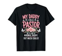 Mi papá es un Pastor Mucho más Fresco Hijo del Pastor Hija Camiseta gráfica económica