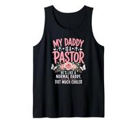 Mi papá es un Pastor Mucho más Fresco Hijo del Pastor Hija Camiseta sin Mangas