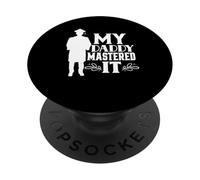 Mi Papá Lo Dominó Titulados Graduado Graduación Familia PopSockets PopGrip Adhesivo
