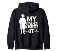Mi Papá Lo Dominó Titulados Graduado Graduación Familia Sudadera con Capucha