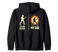 Mi papá mece a tu papá no es música Divertida Sudadera con Capucha