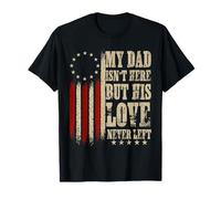 Mi papá no está aquí Pero su Amor Nunca dejó Memorial Dad Camiseta