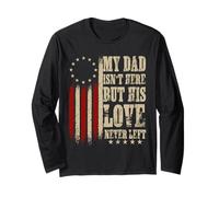 Mi papá no está aquí Pero su Amor Nunca dejó Memorial Dad Manga Larga
