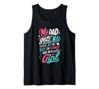 Mi papá se enoja Conmigo, Pero Soy Literalmente él como una Broma de niña Camiseta sin Mangas