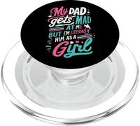 Mi papá se enoja Conmigo, Pero Soy Literalmente él como una Broma de niña PopSockets PopGrip para MagSafe