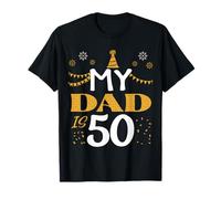 Mi papá tiene 50 años 50 cumpleaños 1975 50 años Padre papá Camiseta