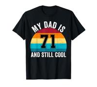 Mi papá Tiene 71 años y Sigue Siendo Genial, papá papá Retro de 71 cumpleaños Camiseta
