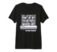 Mi Parte Favorita de mi Trabajo Ingeniero de Redes de ciberseguridad Camiseta Premium
