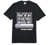 Mi Parte Favorita de mi Trabajo Ingeniero de Redes de ciberseguridad Comfort Colors Adult Heavyweight T-Shirt