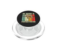 Mi pasatiempo es la procrastinación Divertido Perezoso Perezoso PopSockets PopGrip para MagSafe