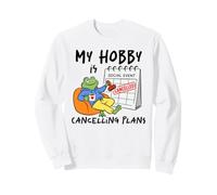 Mi pasatiempo está cancelando Planes Frog Introvert Sudadera