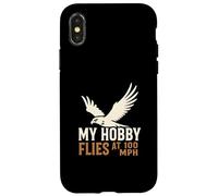 Mi pasatiempo Vuela a 100 mph Falcon Bird of Prey Hunter Carcasa para iPhone X/XS