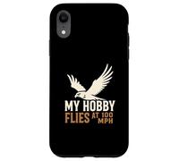 Mi pasatiempo Vuela a 100 mph Falcon Bird of Prey Hunter Carcasa para iPhone XR